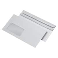 Enveloppes Sans marque Avec fenêtre DL 220 (l) x 110 (h) mm Autocollante Blanc 70 g/m² 1 000 Unités
