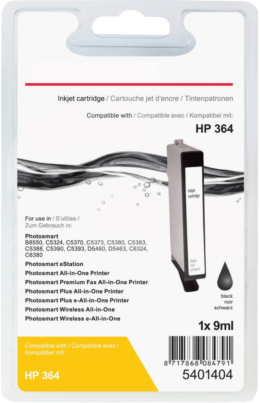 Cartouche jet d'encre Office Depot Compatible HP 364 Noir CB316EE