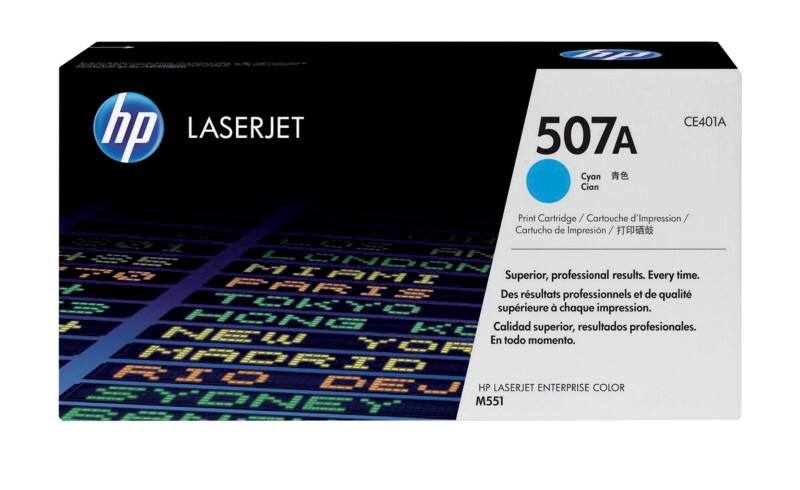 Toner HP 507A D'origine CE401A Cyan