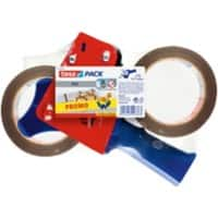 Dévidoir pour ruban adhésif d'emballage tesa tesapack PVC Bleu, rouge 199 mm (l) x 66 m (L) PVC (Polychlorure de vinyle) 4120