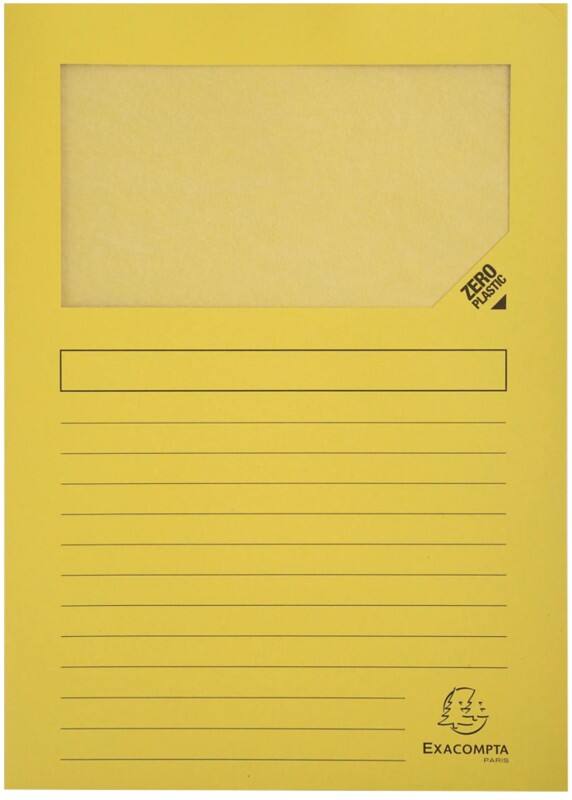 Dossier Exacompta Forever A4 Jaune Carte recyclée 22 x 31 cm 100 Unités