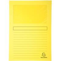 Farde à fenêtre Exacompta Forever A4 Jaune Carte recyclée 22 x 31 cm 100 Unités