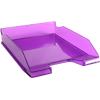 Corbeille à courrier Exacompta Combo 2 Classic Polystyrène Violet transparent A4+ 25,5 x 34,7 x 6,5 cm