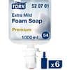 Recharge de savon mousse Tork Premium Extra modéré 1000 S4 Premium Extra Mild 6 Unités de 1 L