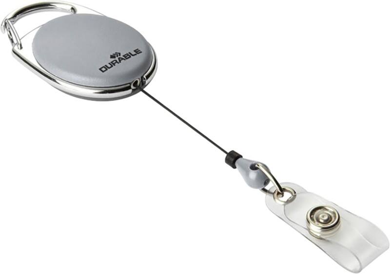 Enrouleur pour badge 80 cm DURABLE Gris 10 Unités