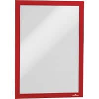 Cadre d'affichage DURABLE DURAFRAME A4 Adhésif Rouge Adhésif 4882-03 10 Unités