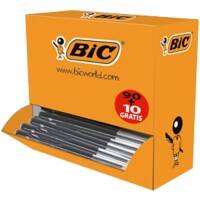Stylo-bille BIC M10 Rétractable Noir 0,4 mm Moyen Bille 100 Unités