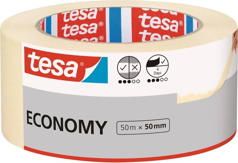 Ruban adhésif tesa Economy Beige 50 mm (l) x 50 m (L) Papier