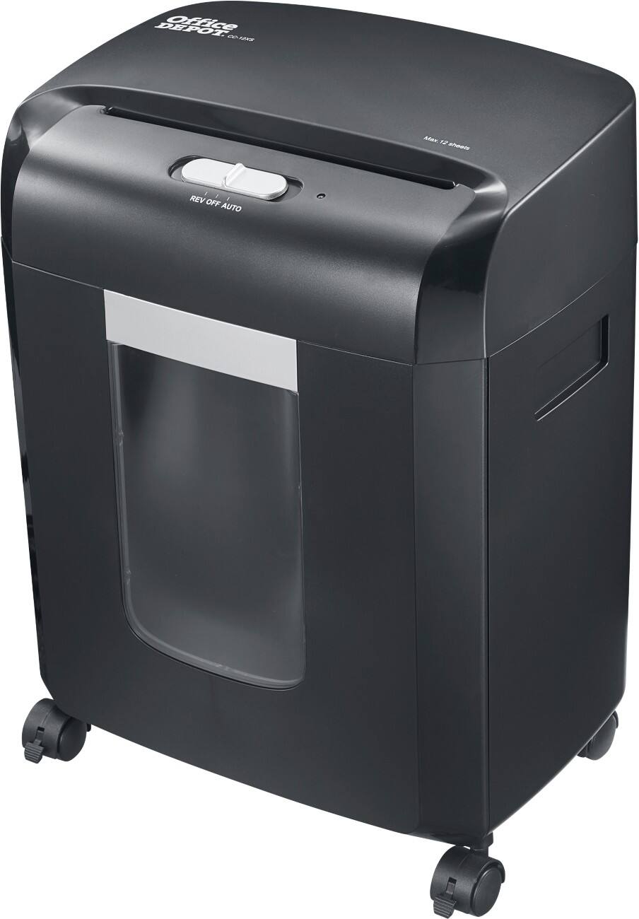 Office Depot Destructeur de documents CC-12XS Coupe croisée Niveau de sécurité P-4 12 Feuilles