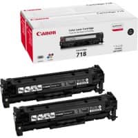 Toner Canon D'origine 718BK2 Noir 2 Unités