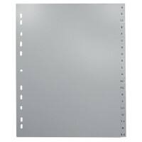 Intercalaires Viking en pp A4 extra large Gris 11 20 intercalaires A-Z