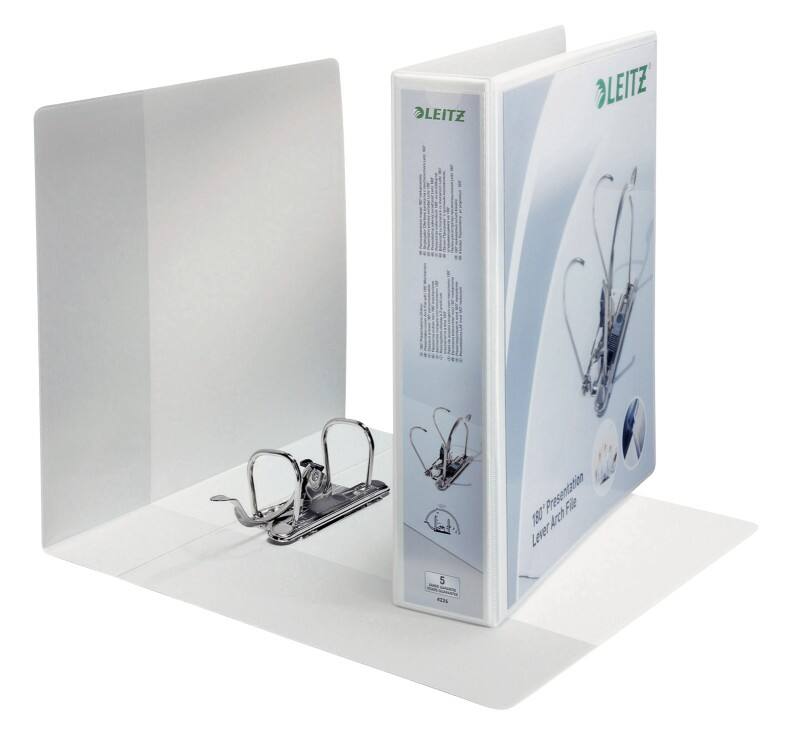 Classeur à levier Leitz Étroit A4+ 65 mm Blanc 2 Anneaux PP (Polypropylène)
