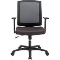 Siège de bureau Karl Economy Realspace Mécanisme d'inclinaison  Filet, Tissu Avec accoudoirs et siège réglable Gris, noir 110 kg MC1002C