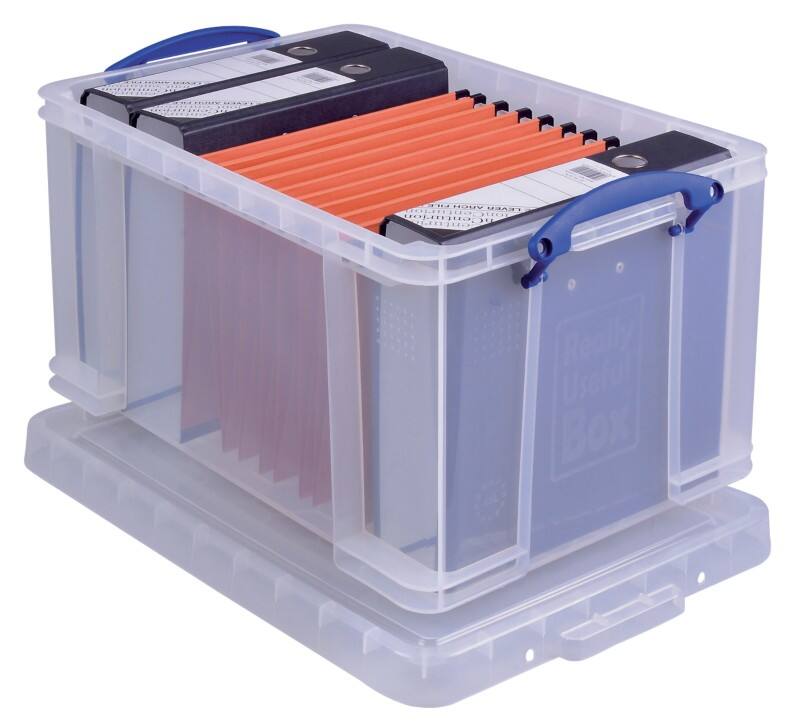 Boîte de rangement Really Useful Box Plastique 48 L Transparent 40 x 31,5 x 60 cm