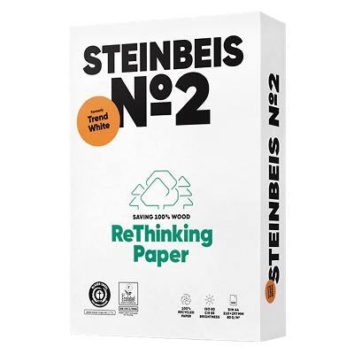 Papier 100 % recyclé Steinbeis No.2 A4 80 g/m² Blanc 80 CIE 500 feuilles