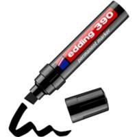 Marqueur permanent edding 390 Pointe biseautée 12 mm Noir Rechargeable