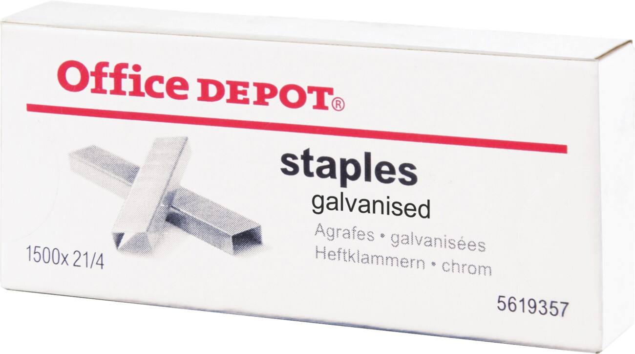 Agrafes Office Depot 21/4 1500 Unités