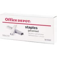Agrafes Office Depot 21/4 5619357 Fil Argenté 1 500 Agrafes