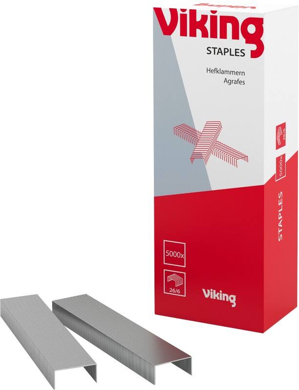 Agrafes Viking 26/6 5619465 Métal Argenté 5000 Agrafes
