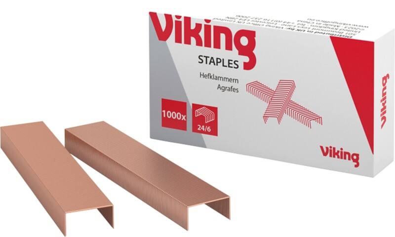 Agrafes Viking 24/6 5619483 Fil Cuivre 1000 Agrafes