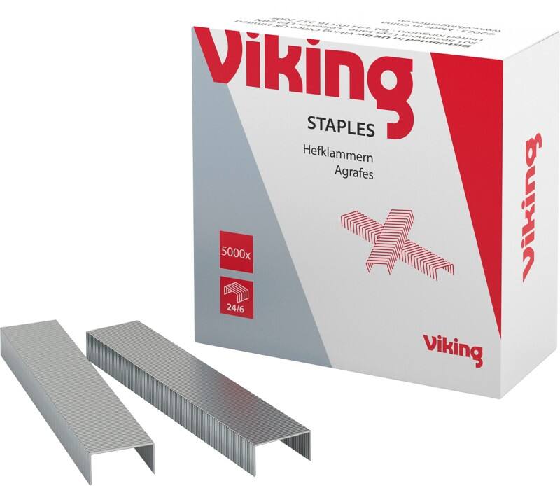 Agrafes Viking 24/6 5619492 Fil Argenté 5000 Agrafes