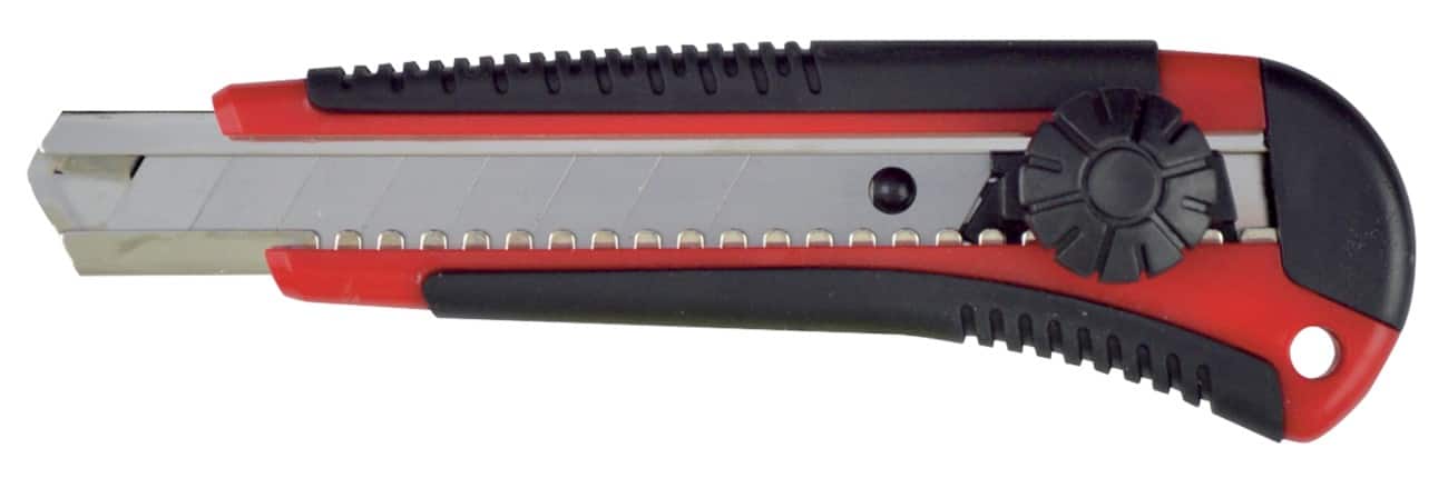 Cutter Office Depot Soft Grip Rouge, noir Acier, plastique