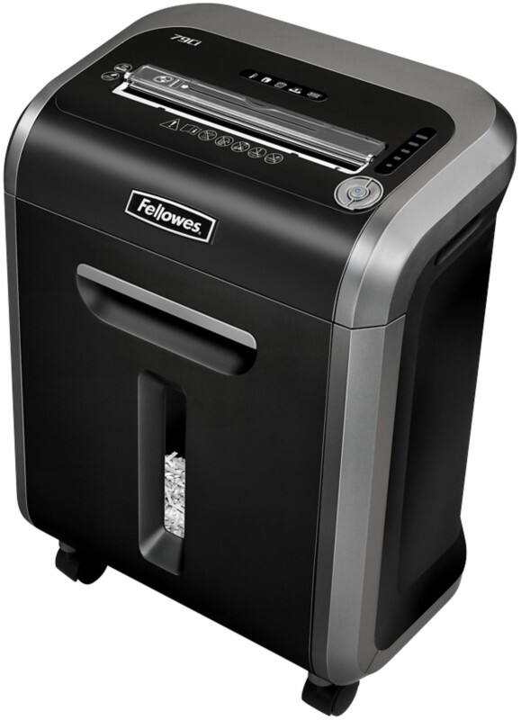 Destructeur de documents Fellowes Powershred 15 Feuilles Coupe croisée Niveau de sécurité P-4, O-3, T-4 23 L 79Ci