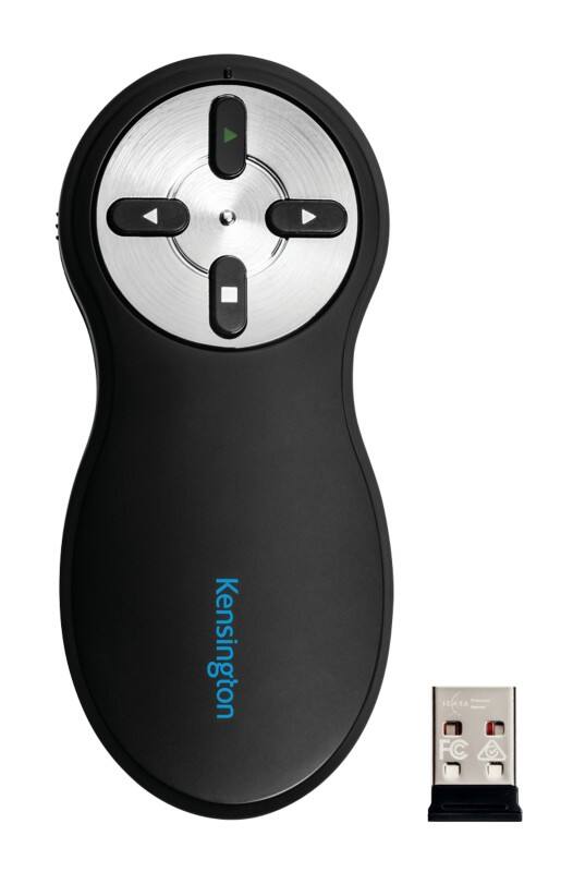 Pointeur de présentation sans fil Kensington K33373EU Sans laser Portée 20 m Récepteur USB-A Noir