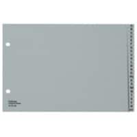 Intercalaires Kolma A5 Paysage 24 onglets A - Z Gris