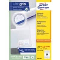 Étiquette universelle Ultragrip AVERY Zweckform 3653-200 Oui Spécial Blanc 105 x 42,3 mm 220 Feuilles de 14 Étiquettes
