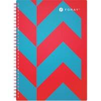Cahier à spirale Foray Extreme Turquoise A4 Couverture poly Ligné 100 Feuilles
