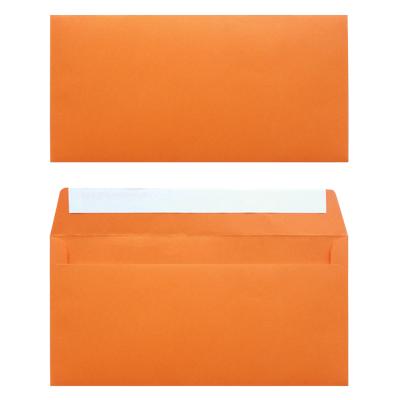 Enveloppe couleur Office Depot Sans fenêtre DL+ 229 (l) x 114 (h) mm Bande adhésive Orange 120 g/m² 25 Unités