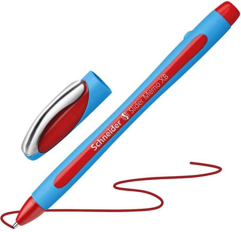 Stylo-bille Schneider Slider Memo Rouge 1,4 mm Extra large Bille