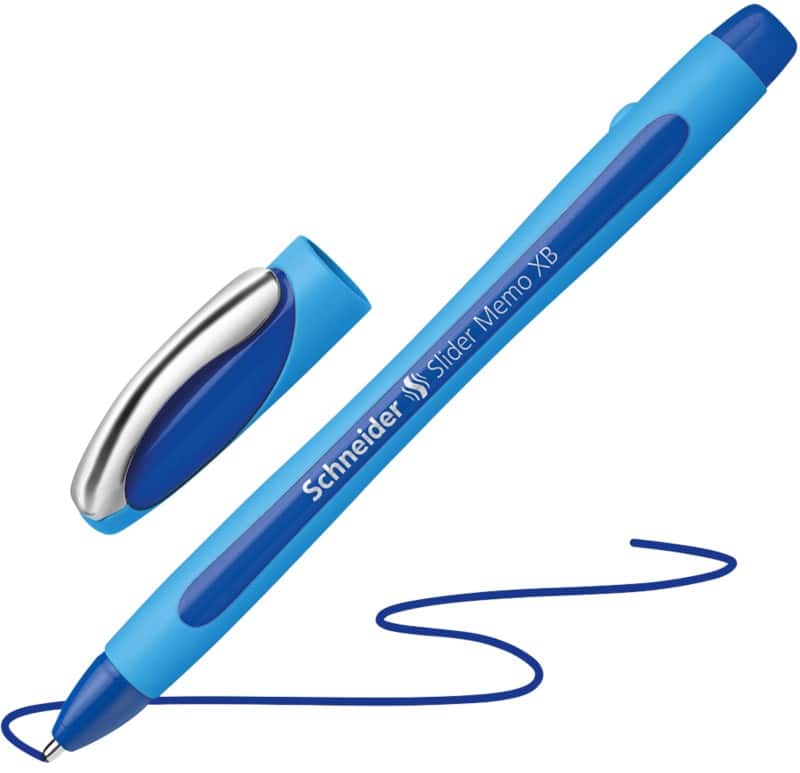Stylo-bille Schneider Slider Memo XB Bleu 1,4 mm Bille