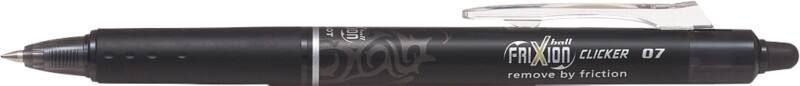 Stylo roller Pilot FriXion Clicker Rétractable Noir 0,35 mm Moyen Conique Rechargeable