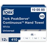 Essuie-mains Tork PeakServe H5 Blanc 1 épaisseur 100585 12 Unités de 410 Feuilles