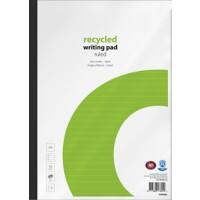 Bloc-notes Office Depot Blanc A4 Ligné Recyclé 80 Feuilles Paquet de 5