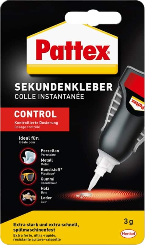 Colle instantanée Pattex Matic Permanente Liquide Transparent PST2C 3g
