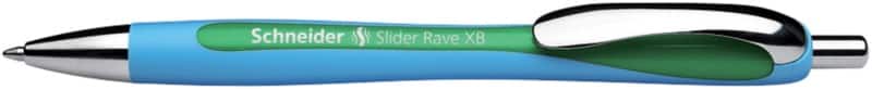 Stylo-bille Schneider Slider Rave XB Rétractable Vert 1,4 mm Extra large Bille Rechargeable