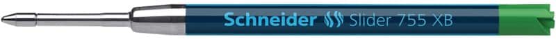 Recharge pour stylo-bille Schneider Slider 1,4 mm Fin Bille Vert 755 XB