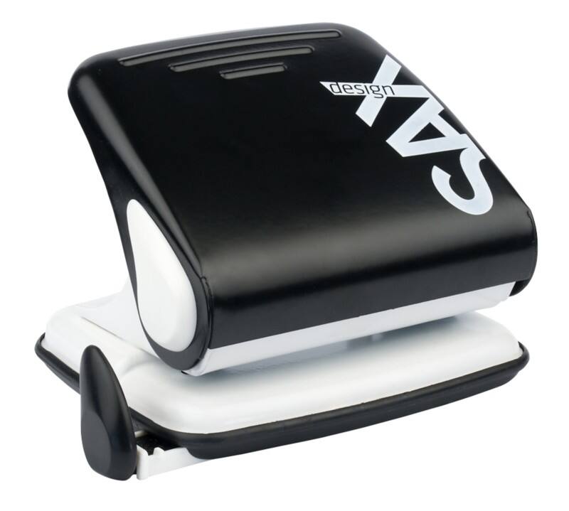 Perforateur SAX Century 2 Perforations Métal 25 Feuilles Conception Noir