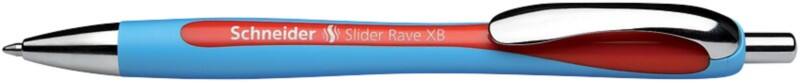 Stylo-bille Schneider Slider Rave XB Rétractable Rouge 1,4 mm Extra large Bille Rechargeable