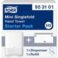 Distributeur d'essuie-mains Tork H3 Starterpack Plastique Blanc 13,5 x 29,1 x 33,2 cm