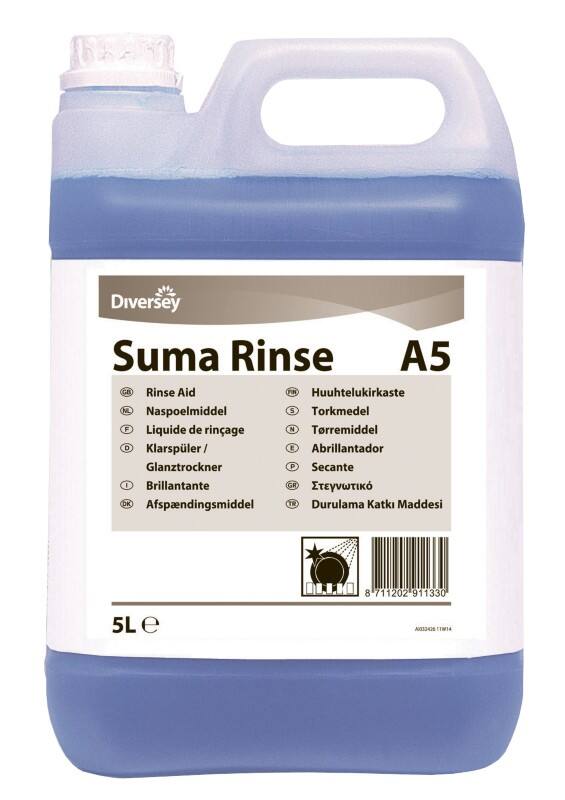 Liquide de rinçage Diversey Suma Rinse A5 5 L