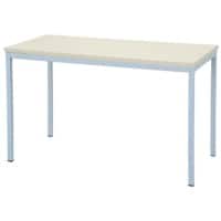 Table de réunion Niceday Rectangulaire Érable, aluminium 120 x 60 x 75 cm