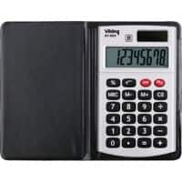 Calculatrice de poche Viking AT-809 8 chiffres Argenté