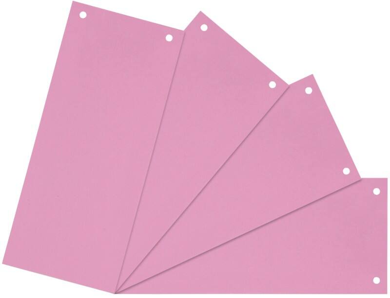 Bandes intercalaires Viking 100% Recyclé A4 Rose Carton Rectangulaire 2 Perforations 5847138 100 Unités