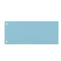 Intercalaires niceday rectangulaires en carton 190 g/m² Bleu 2 trous 10,5 x 24 cm 100 unités