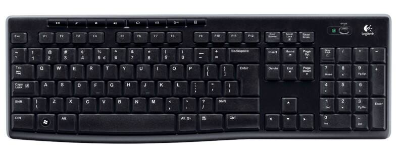 Clavier Logitech K270 Sans fil QWERTZ DE USB Nano-récepteur Noir
