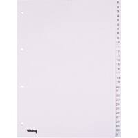 Intercalaires Office Depot pp A4 31 intercalaires 1 à 31 4 Blanc